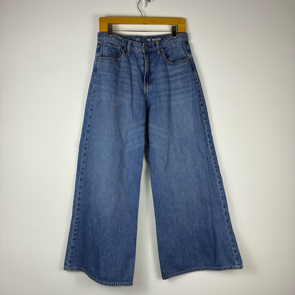 Gap Kids Baggy style Blue Wide-Leg Jeans size 18